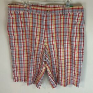 Pro Tour Coolplay Plaid Seersucker Shorts Size 38 NWT